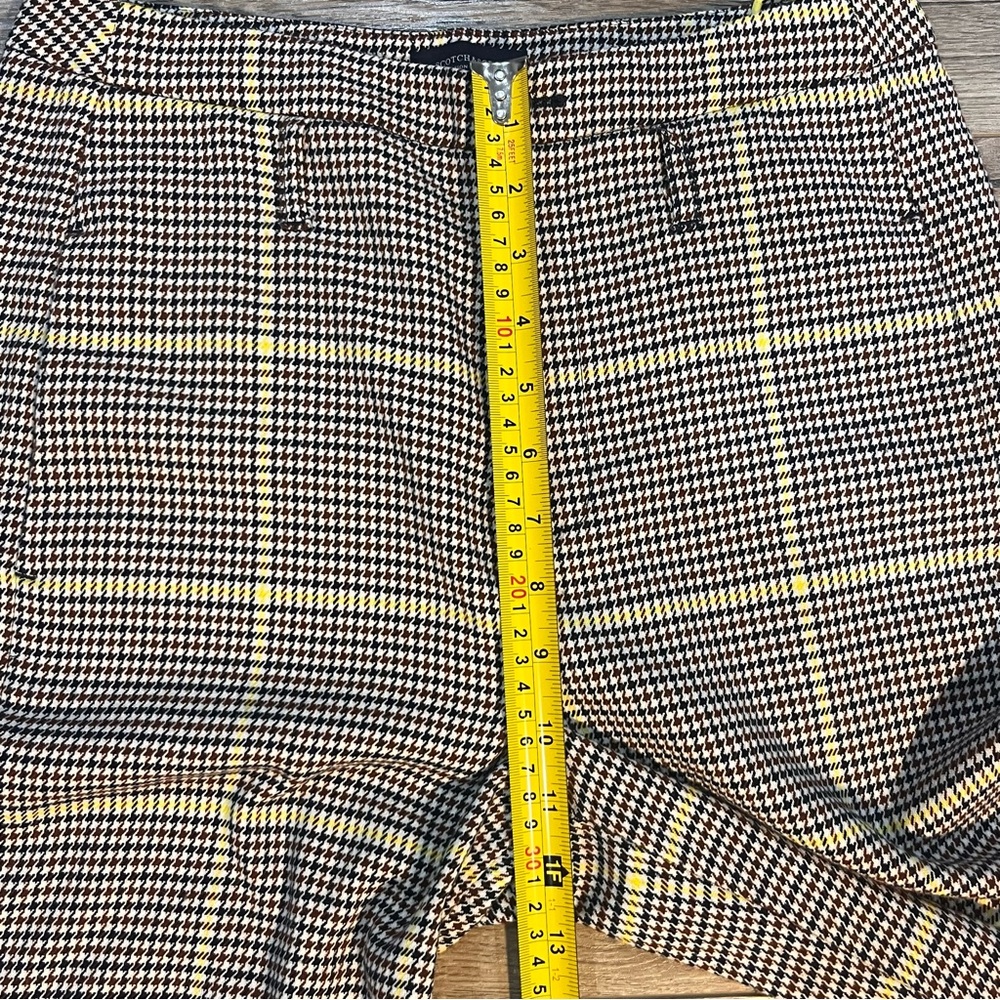 Scotch And Soda plaid Wide-Leg High-Rise Checked Pants Size S - Picture 8 of 16